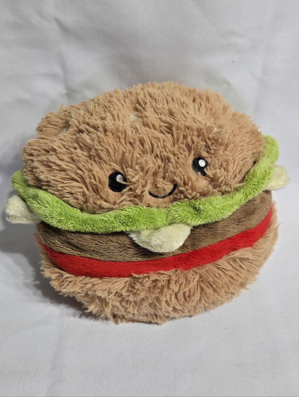 8" Squishable Comfort Food Cheeseburger Plush Hamburger Kawaii Cute Excellent Co